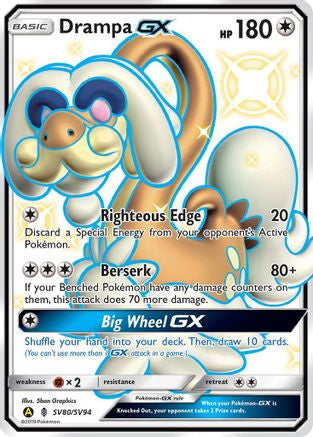 Drampa Gx Sv80 94 Shiny Vault Holofoil
