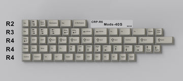 HammerWorks CRP 40s Mods 58 Key Cherry Profile Dye Sub Keycap Set