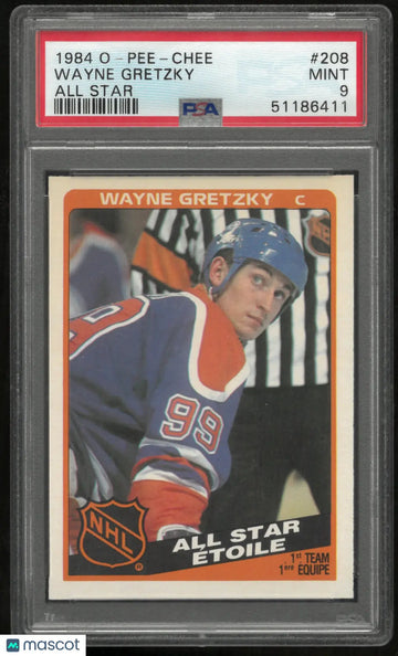 1984 O-Pee-Chee Wayne Gretzky #208 All Star PSA 9