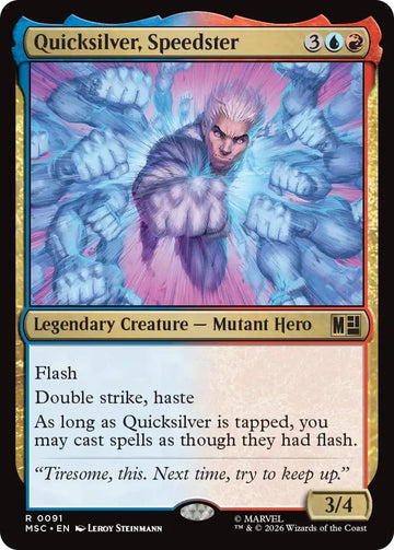 Quicksilver, Speedster [91] [Marvel Super Heroes: Commander] [Non-Foil]