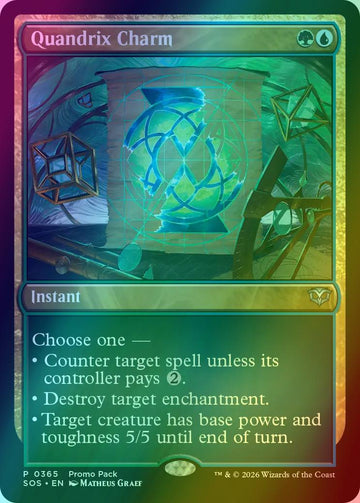 Quandrix Charm [365] [Dark Frame Promo Pack] [Secrets of Strixhaven] [Foil]