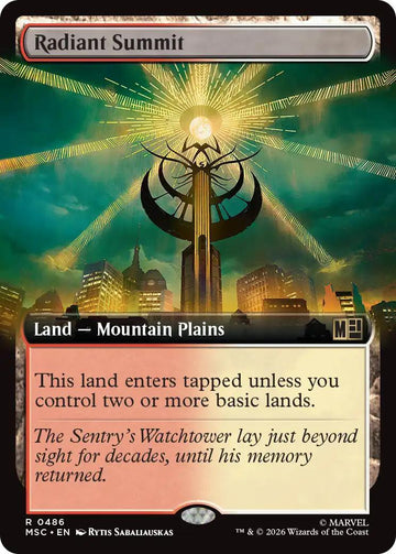 Radiant Summit [486] [Extended Art] [Marvel Super Heroes: Commander] [Non-Foil]