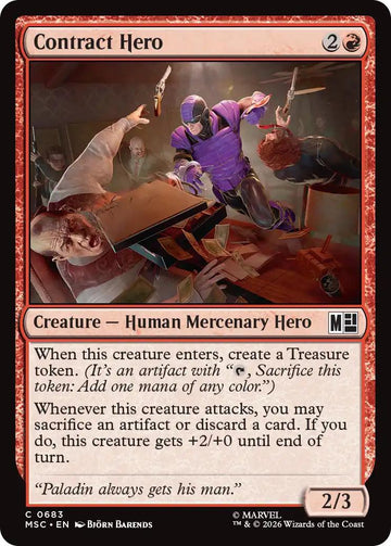 Contract Hero [683] [Jumpstart] [Marvel Super Heroes: Commander] [Non-Foil]