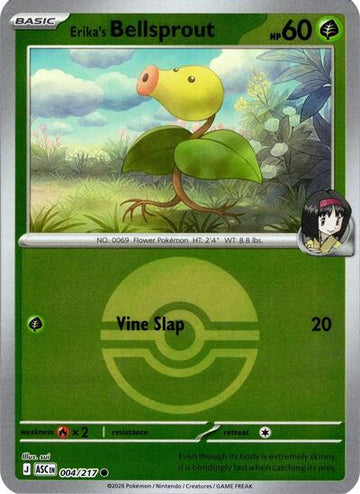 Erika's Bellsprout - Poké Ball - 004/217 - Common [me025-004] [Reverse Holo]