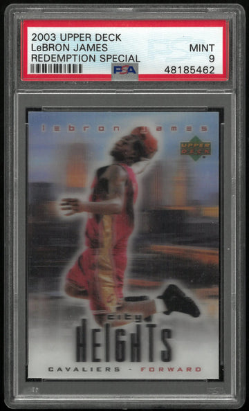 2003 Upper Deck Redemption Special Rookie LeBron James RC PSA 9