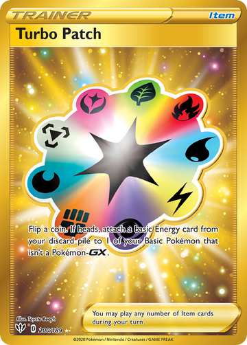 Turbo Patch 200 189 Darkness Ablaze Holofoil