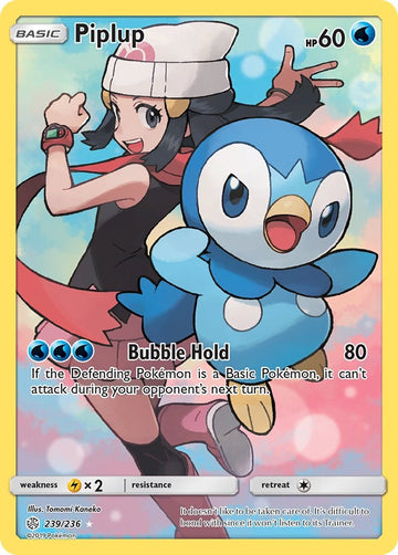 Piplup (Secret) - 239/236 - (SM - Cosmic Eclipse)
