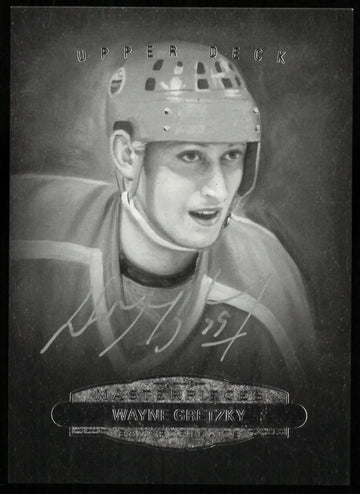 2014-15 Upper Deck Masterpieces Wayne Gretzky Black White Portraits Auto
