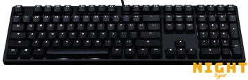 MK Night Typist Warm White LED Double Shot PBT Mechanical Keyboard