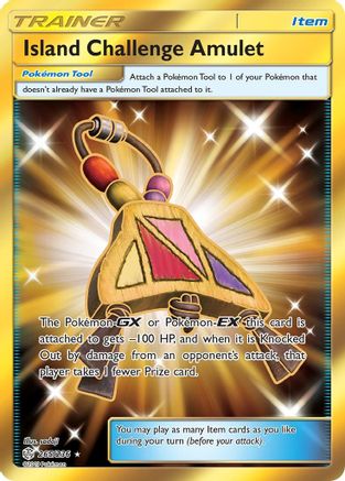 Island Challenge Amulet (Secret) (265/236) - SM  Cosmic Eclipse Holofoil