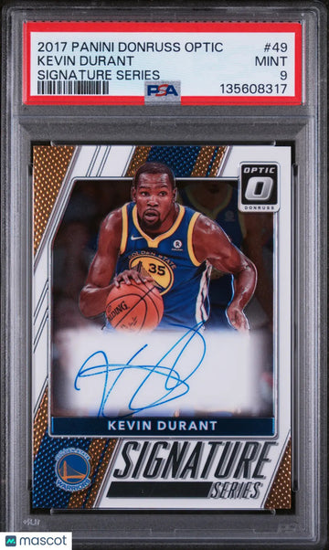2017 Panini Donruss Optic Signature Series Kevin Durant #49 PSA 9