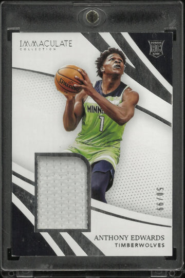 2020-21 Panini Immaculate Collection Patch Rookie Anthony Edwards /99 RC