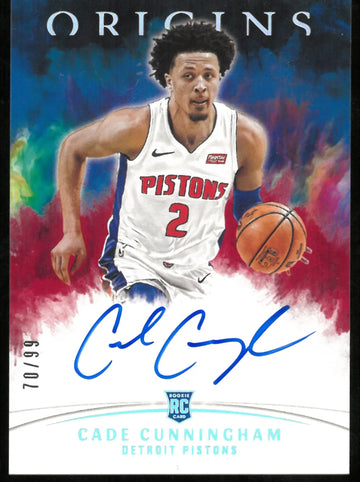 2021-22 Panini Origins Basketball Rookie Auto Cade Cunningham /99