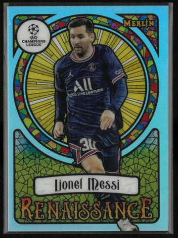 2022 Topps Merlin UEFA Champions League Renaissance Lionel Messi
