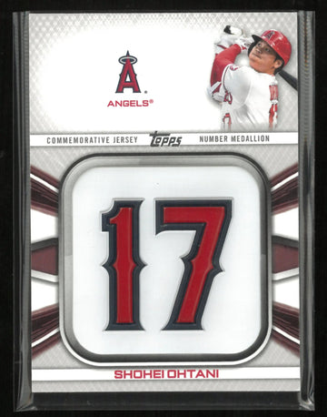 2022 Topps Player Jersey Number Medallion Card Shohei Ohtani