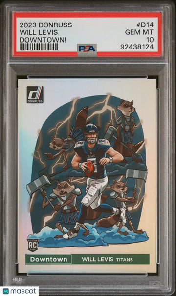 2023 Panini Donruss Downtown! Will Levis Rookie RC PSA 10