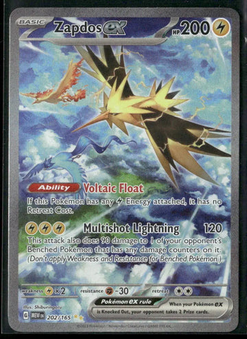 2023 Pokemon SV: 151 Special Illustration Rare Zapdos ex 202/165