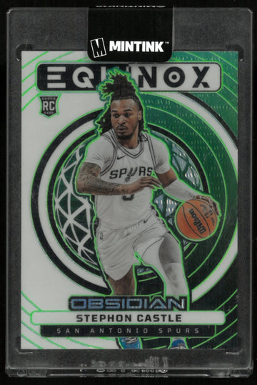 2024-25 Panini Obsidian Basketball Green Equinox Rookie Stephon Castle /25