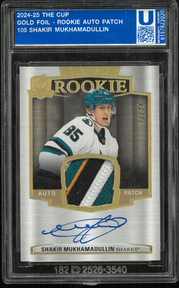 2024-25 Shakir Mukhamadullin Rookie Auto Patch Gold /24
