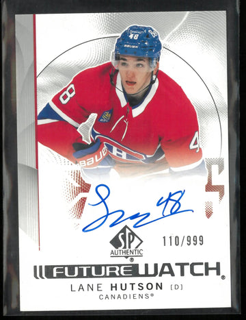 2024-25 Upper Deck SP Authentic Future Watch Lane Hutson Autograph Rookie RC /999