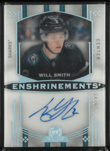 2024-25 Upper Deck The Cup Enshrinements Will Smith Autograph /99