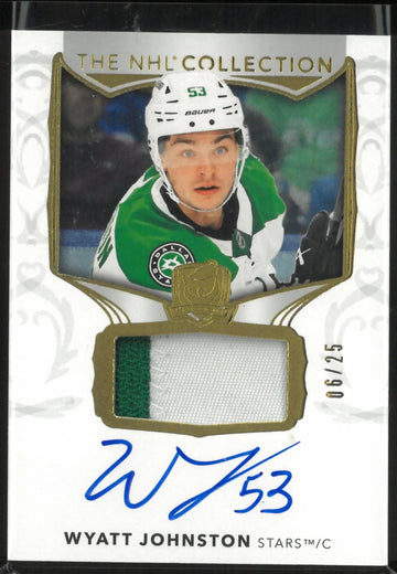 2024-25 Upper Deck The Cup Patch Autograph Wyatt Johnson Auto /25