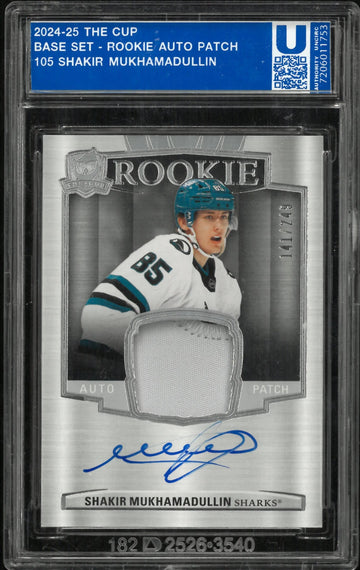 2024-25 Upper Deck The Cup Rookie Auto Patch Shakir Mukhamadullin /249