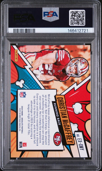 2024 Panini Absolute Explosive Christian Mccaffrey #EXCMY PSA 9