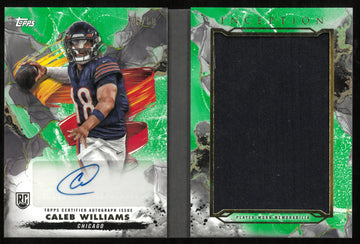 2024 Topps Inception Football Caleb Williams RC Rookie Patch Auto Booklet /50