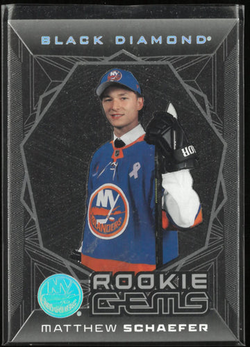 2025-26 Upper Deck Black Diamond Rookie Gems Matthew Schaefer /399 RC