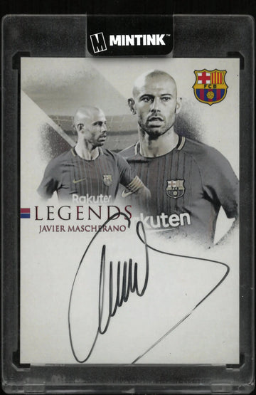 2025 Futera Autograph Javier Mascherano Barcelona Legends Auto /4