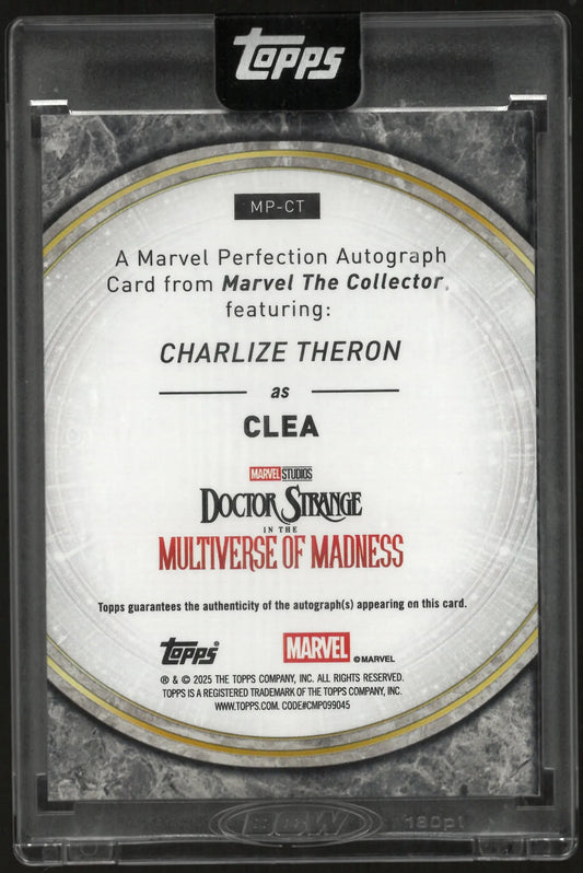 2025 Marvel The Collector Gold Perfection Auto Charlize Theron as Clea /100