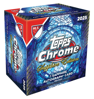 2025 Topps Chrome MLS Soccer Sapphire Edition Box