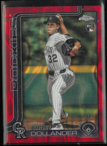2025 Topps Chrome Rookie Chase Dollander Red Lava /5 RC