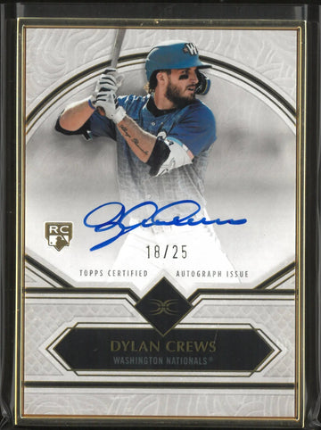 2025 Topps Definitive Collection Baseball Framed Auto Rookie Dylan Crews /25