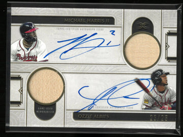2025 Topps Definitive Dual Autograph Relic Michael Harris Ozzie Albies Auto /25