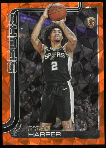2025 Topps Flagship Basketball Orange Diamante Rookie Dylan Harper RC /25
