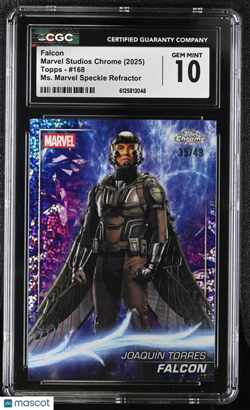 2025 Topps Marvel Studios Chrome Falcon 35/49 #168 CGC 10