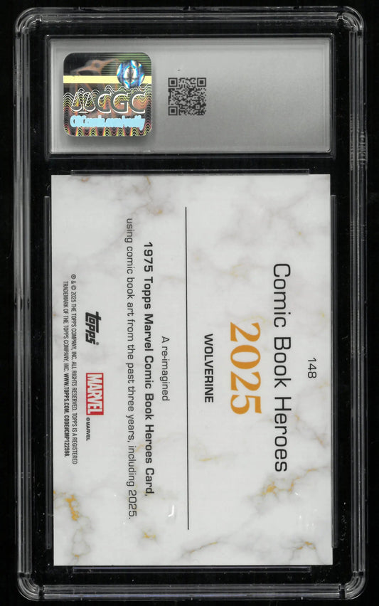 2025 Topps Marvel Wolverine Comic Book Heroes Electrum Ref /99 CGC 10