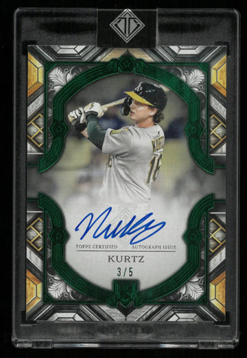 2025 Topps Transcendent Rookie Showcase Autograph Nick Kurtz Auto Green /5