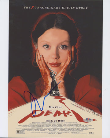 Mia Goth Pearl Authentic Signed 11x14 Vertical Photo PSA/DNA #AQ49409