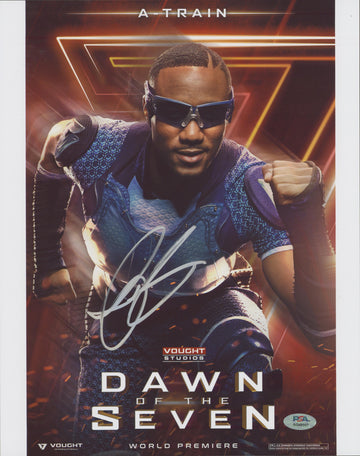 Jessie T. Usher The Boys Authentic Signed 11x14 Vertical Photo PSA/DNA #AQ49507
