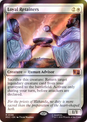 Loyal Retainers [136] [Marvel Super Heroes: Commander] [Surge Foil]
