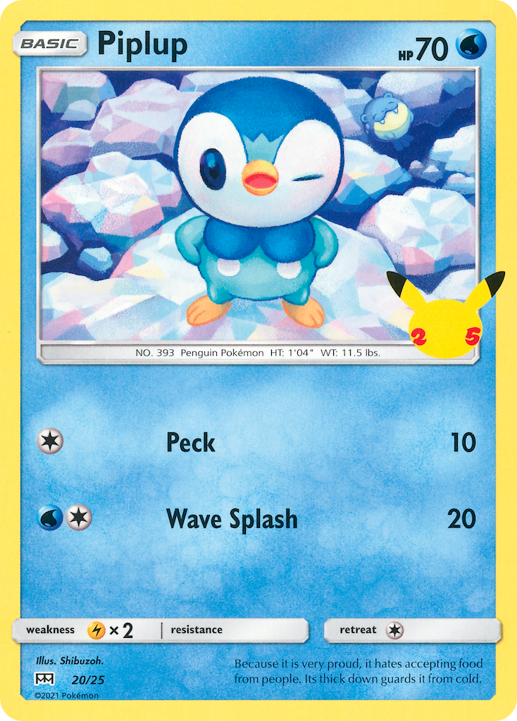 Piplup 20 25 Mcdonalds Collection 2021