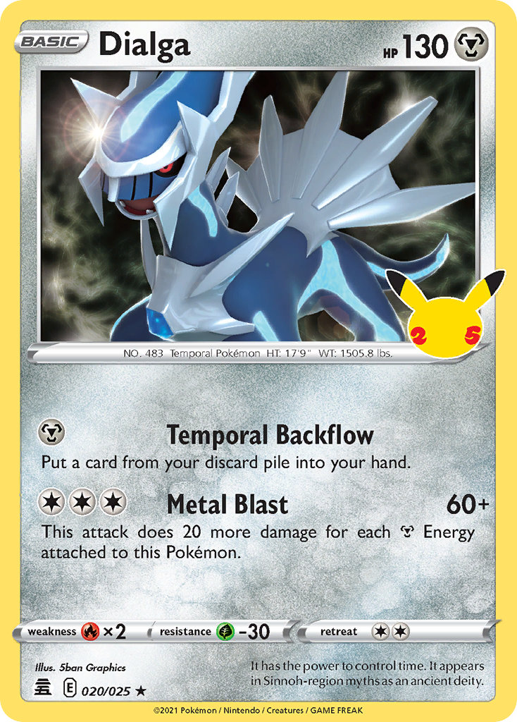 Dialga 20 25 Celebrations Holofoil