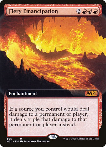 Fiery Emancipation (Extended Art) - 366 - (Core Set 2021)