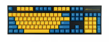 Leopold FC900R Yellow/Blue PD Double Shot PBT Black Case Mechanical Keyboard