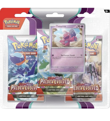 Pokémon Paldea Evolved 3 Pack Blister