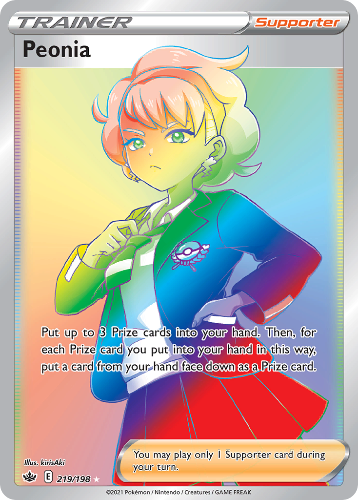 Peonia 219 198 Chilling Reign Holofoil
