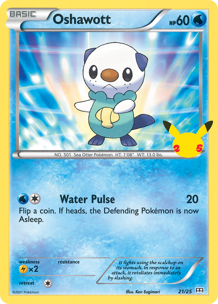 Oshawott 21 25 Mcdonalds Collection 2021